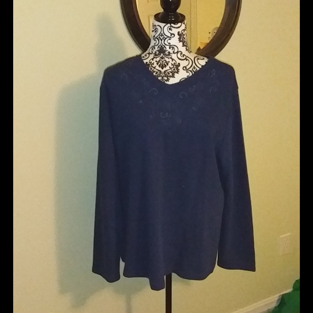 ✅4/$20✅ George Classic Blue Women’s V-neck style dressy style sweater!